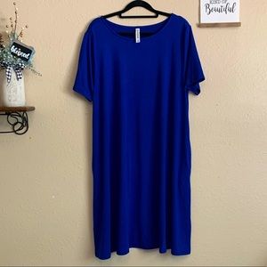 Blue T-Shirt Dress